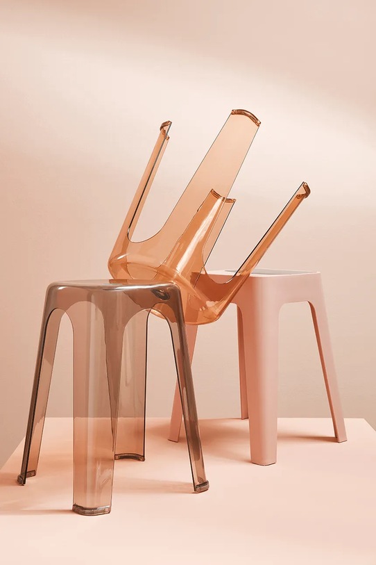 Bizzotto stołek Sonny 34,5 x 34,5 x 46,5 cm żółty 734527