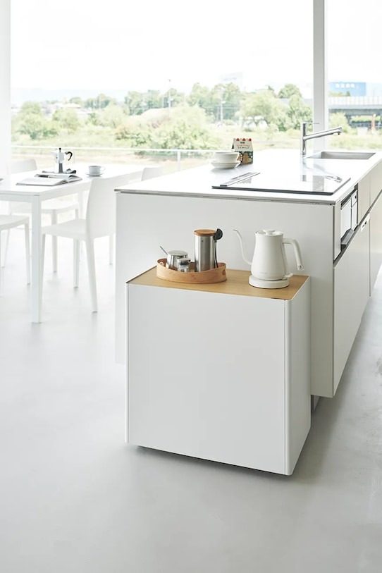 Меблі на коліщатках Yamazaki Tower 60,3 x 35,3 x 59 cm білий 1424.