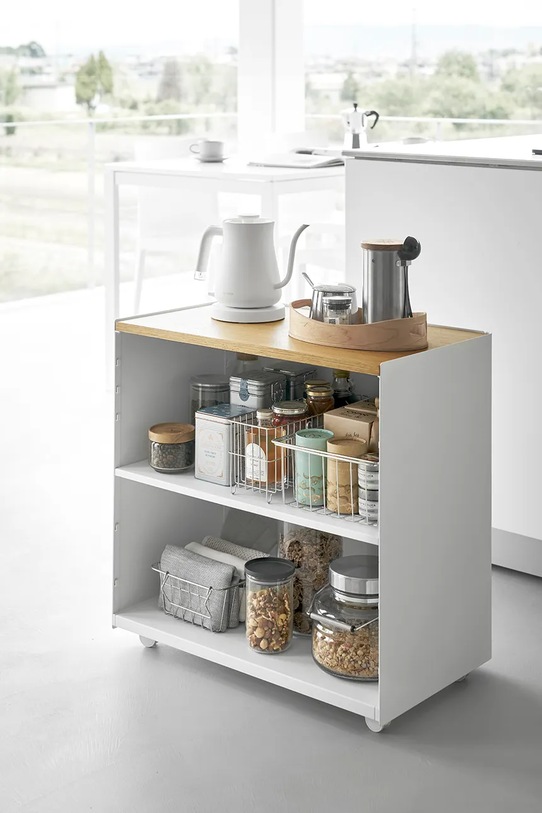 Меблі на коліщатках Yamazaki Tower 60,3 x 35,3 x 59 cm 1424. білий