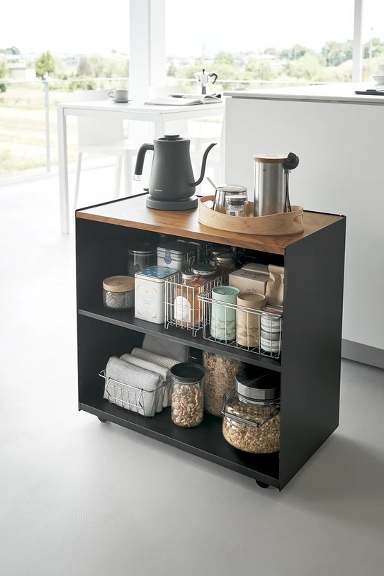 Yamazaki mebel z kółkami Tower 60.3 x 35.3 x 59 cm 1425. czarny