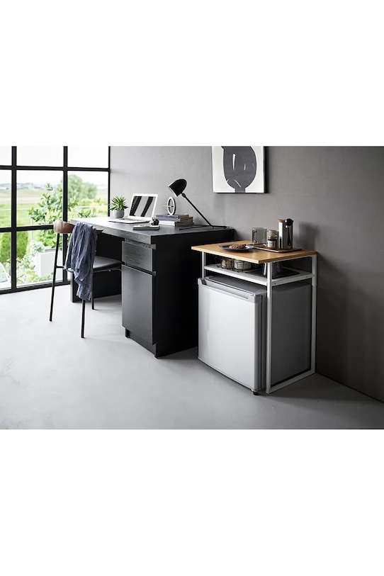 Yamazaki asztallappal és kihúzható polccal Tower 53 x 45,2 x 66,8 cm 1487 fehér