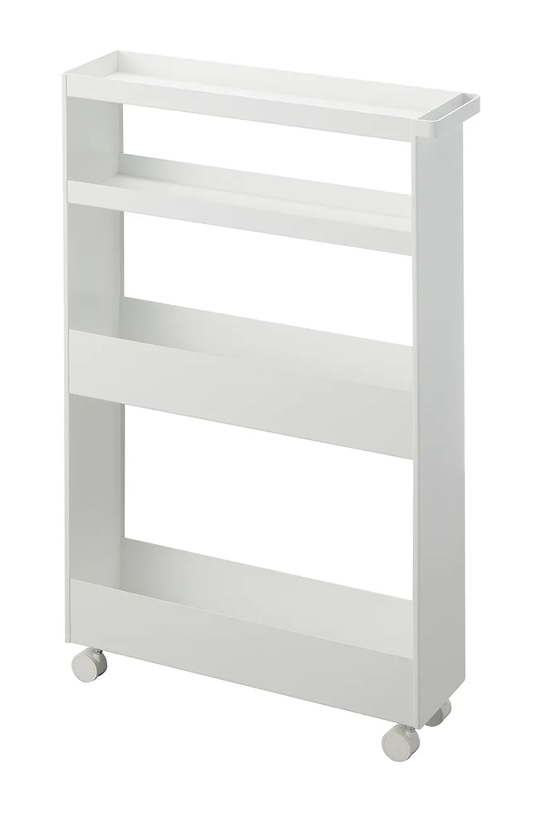 Yamazaki regał na kółkach Tower Slim 13 x 48 x 80.5 cm biały 1806