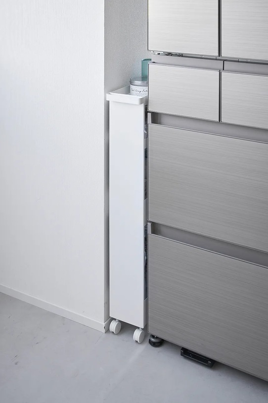 Yamazaki regał na kółkach Tower Slim 13 x 48 x 80.5 cm 1806 biały AA00