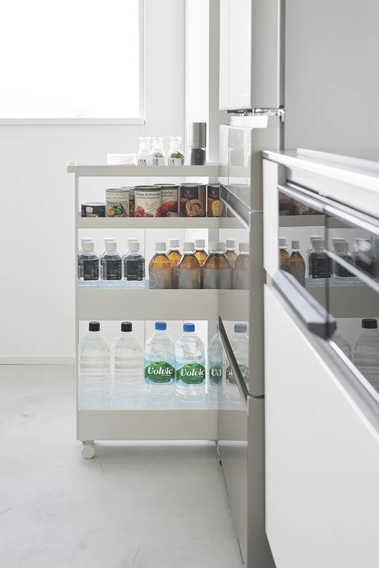 Полиця на коліщатках Yamazaki Tower Slim 13 x 48 x 80.5 cm 1806 білий