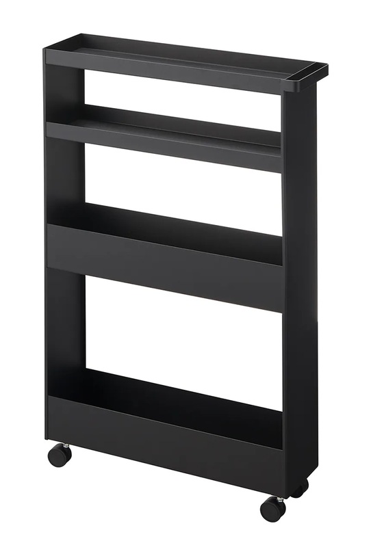 Yamazaki regał na kółkach Tower Slim 13 x 48 x 80.5 cm czarny 1807