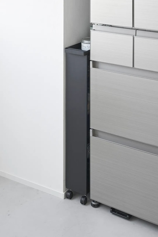 Полиця на коліщатках Yamazaki Tower Slim 13 x 48 x 80.5 cm 1807 чорний AA00