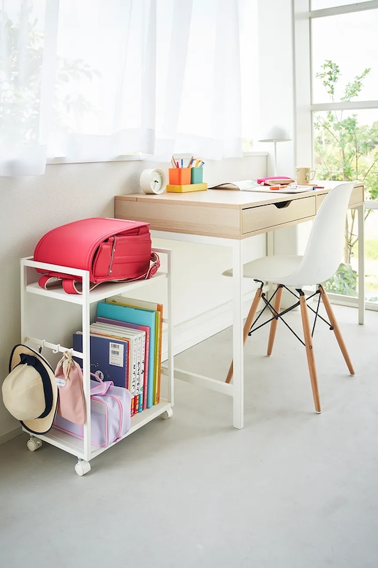 Yamazaki regał na kółkach Tower 42 x 32 x 60 cm 4810 biały