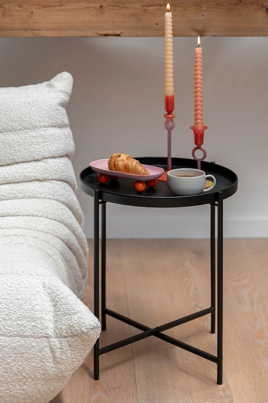 Leitmotiv masă pliantă cu tavă 40 x 49 cm negru LM2333BK