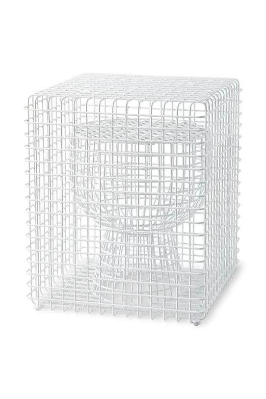 Pols Potten stołek tip tap 40 x 40 x 47 cm biały 300.030.100