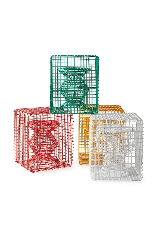 Pols Potten stołek tip tap 40 x 40 x 47 cm biały 300.030.100