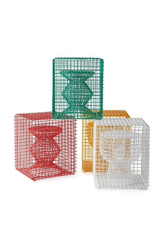Pols Potten stołek tip tap 40 x 40 x 47 cm żółty 300.030.102