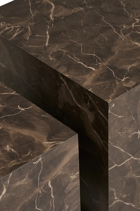 Salon i sypialnia House Nordic stolik Prague 36 x 40 / 50 x 40 cm 2-pack 2102065 brązowy
