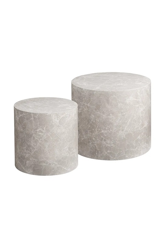 House Nordic stolik Prague 36 x 38 / 40 x 48 cm 2-pack szary 2102064