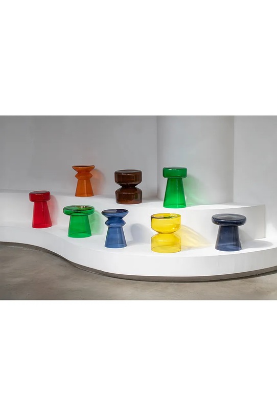 Leitmotiv stolik Corcho 30 x 50 cm czerwony LM2297RD