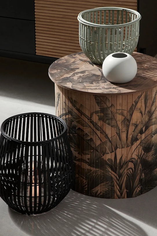 Bizzotto stolik Nariko 40 x 40 cm beżowy 740978