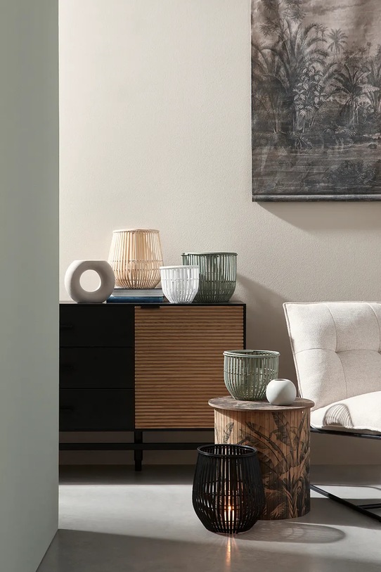 Столик Bizzotto Nariko 40 x 40 cm 740978 бежевый