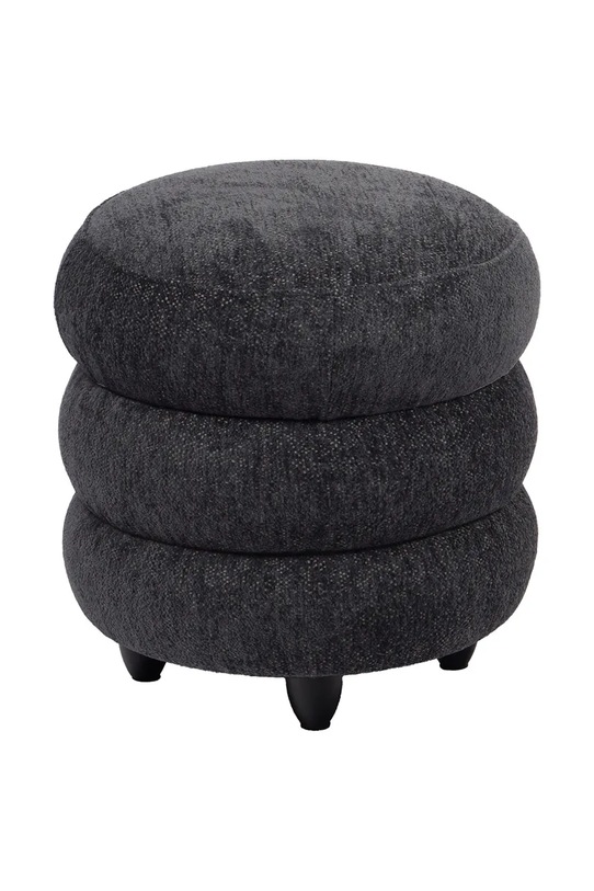 home & lifestyle pufa 42 x 45 cm czarny 170147