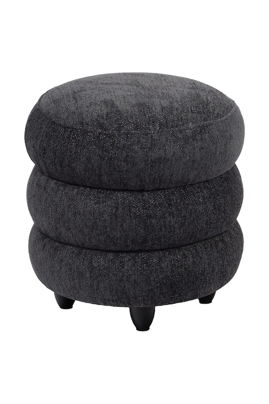 Пуф home & lifestyle 42 x 45 cm черен 170147