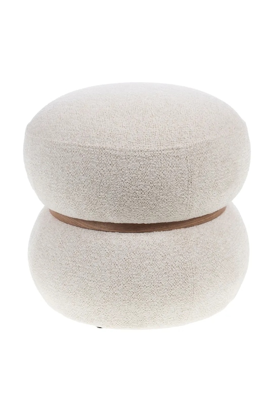 home & lifestyle pufa 38 x 36 cm biały 164867