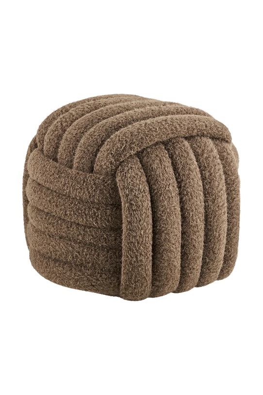 House Nordic pufa z materiału tekstylnego 48 x 48 x 43 cm brązowy 1501246