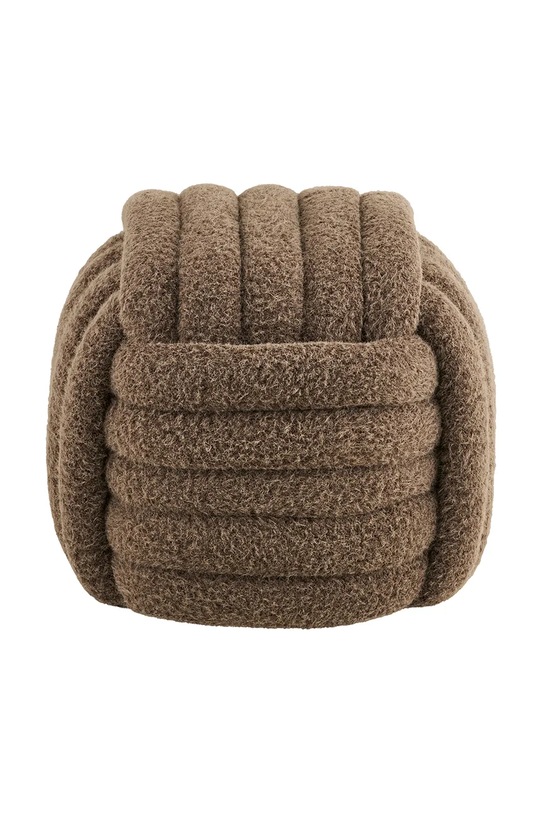 House Nordic pufa z materiału tekstylnego 48 x 48 x 43 cm 1501246 brązowy AA00