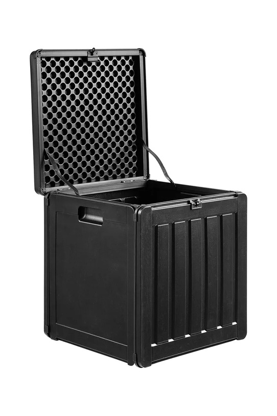 House Nordic pudło do przechowywania z tworzywa sztucznego 42,8 x 42,8 x 46,4 cm 7801145 czarny AA00