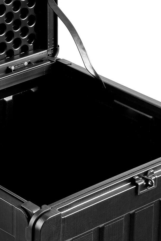 Salon i sypialnia House Nordic pudło do przechowywania z tworzywa sztucznego 42,8 x 42,8 x 46,4 cm 7801145 czarny