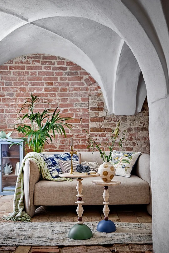 Σαλόνι και υπνοδωμάτιο Τραπέζι Bloomingville Mannelli 30 x 49 cm 82065220 πολύχρωμο