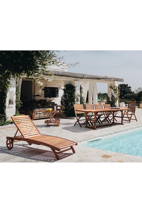 Salon i sypialnia Bizzotto mebel z kółkami drewniany 89 x 56 x 76 cm 805120 brązowy