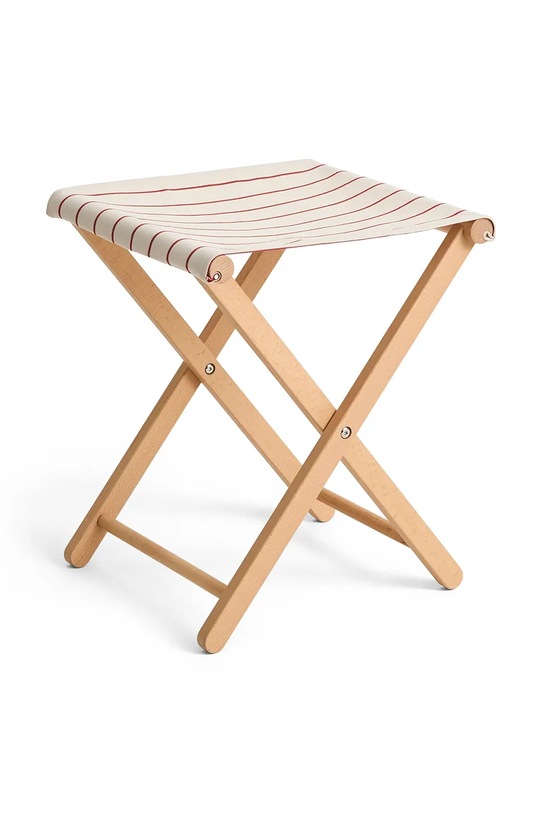 HAY stołek z drewna bukowego 46 x 40 x 37 cm czerwony AE971.E863