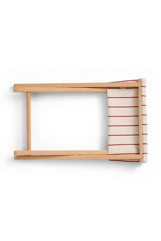 Salon i sypialnia HAY stołek z drewna bukowego 46 x 40 x 37 cm AE971.E863 czerwony