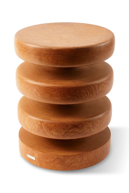 Pols Potten stołek drewniany 34 x 45 cm 500.030.104 brązowy AA00