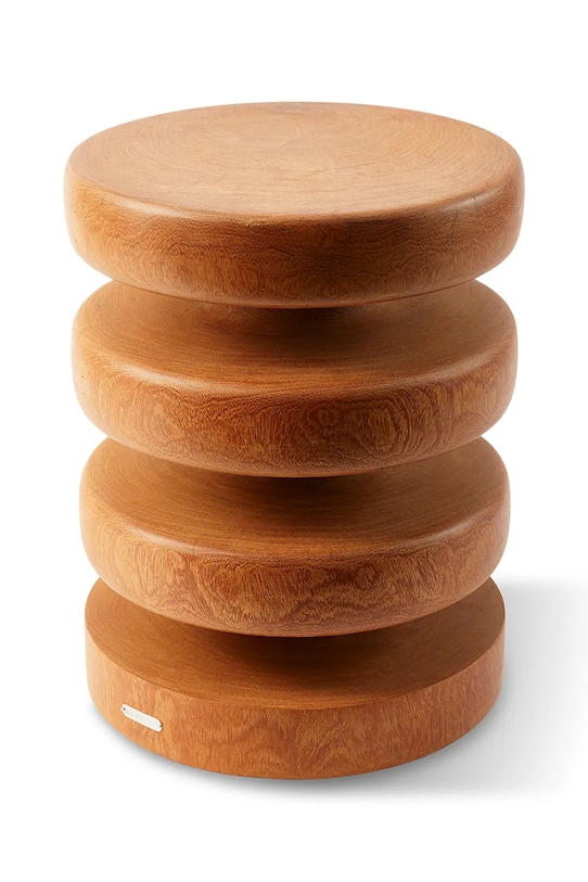 Pols Potten stołek drewniany 34 x 45 cm 500.030.104 brązowy AA00