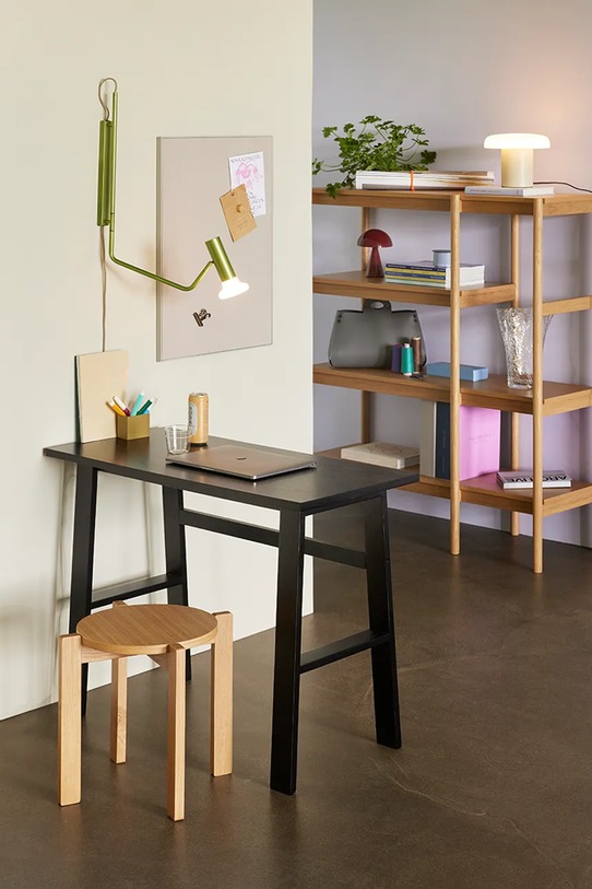 Hübsch stołek drewniany 45 x42 cm 881601 brązowy