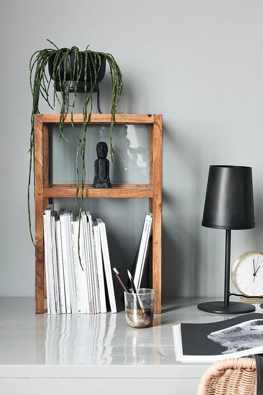 House Doctor stolik drewniany 38 x 28 x 60 cm brązowy 203800453