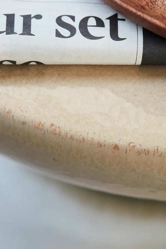 Salon i sypialnia House Doctor stolik kawowy z gliny 43 x 36 cm 203840601 beżowy