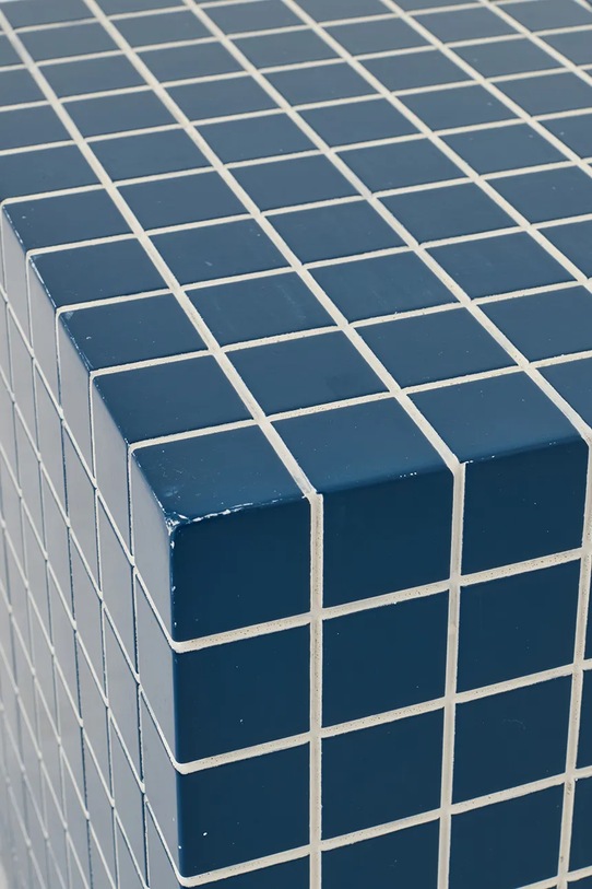 Salon i sypialnia J-Line stolik kawowy drewniany 62398 niebieski