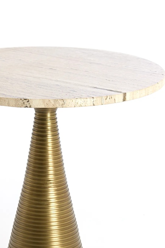 Light & Living stolik z metalu 45 x 47 cm 5510682 żółty AA00