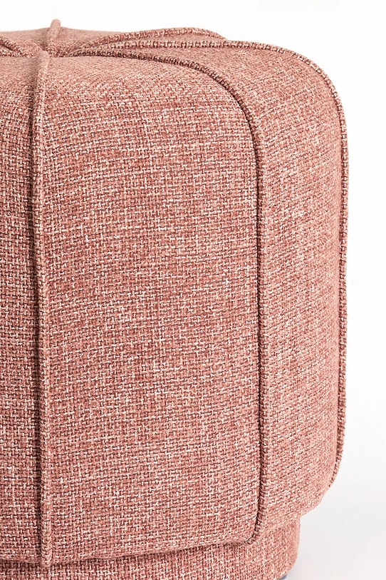 Light & Living pufa z materiału tekstylnego 50,5 x 46 cm 6893789 różowy AA00