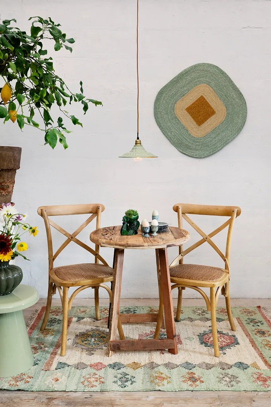 Madam Stoltz tavolino in ferro 39 x 43 cm IMDV.170LGE verde AA00