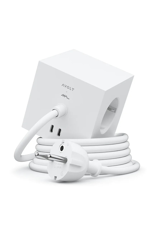 Magnetická dobíjecí kostka Avolt Square 1, 3 m Opal White bílá SQ1.EUFC30.30WH