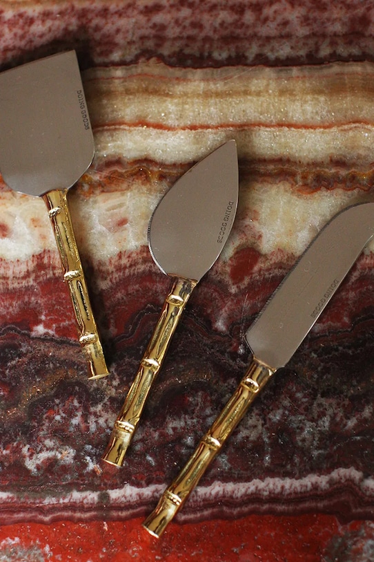 Doing Goods set de cuțite pentru brânză Bodhi 3-pack galben 1.30.40.019.926.4