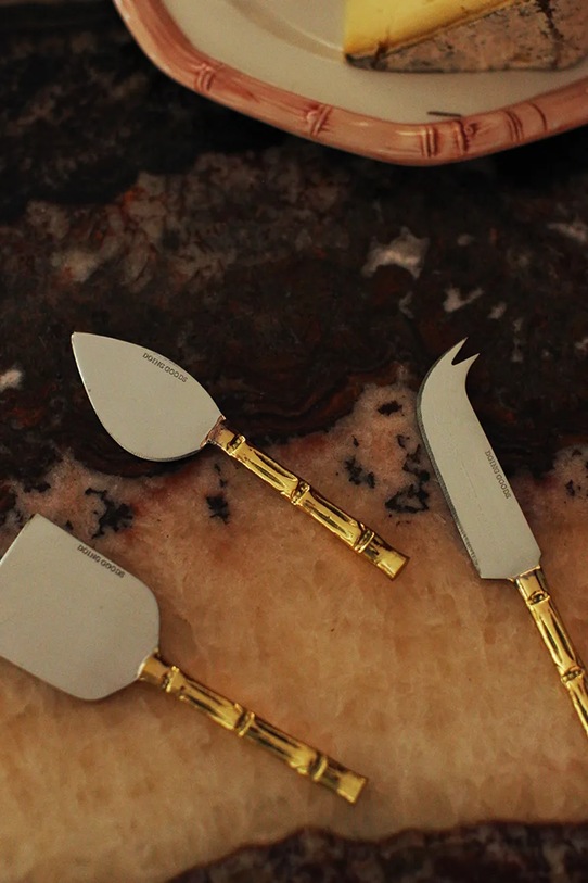 Doing Goods set de cuțite pentru brânză Bodhi 3-pack 1.30.40.019.926.4 galben