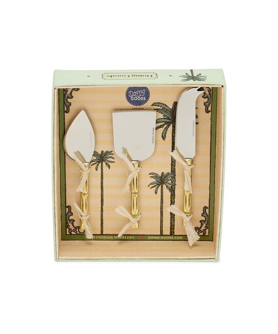Doing Goods set di coltelli per formaggio Bodhi pacco da 3 1.30.40.019.926.4 giallo AA00