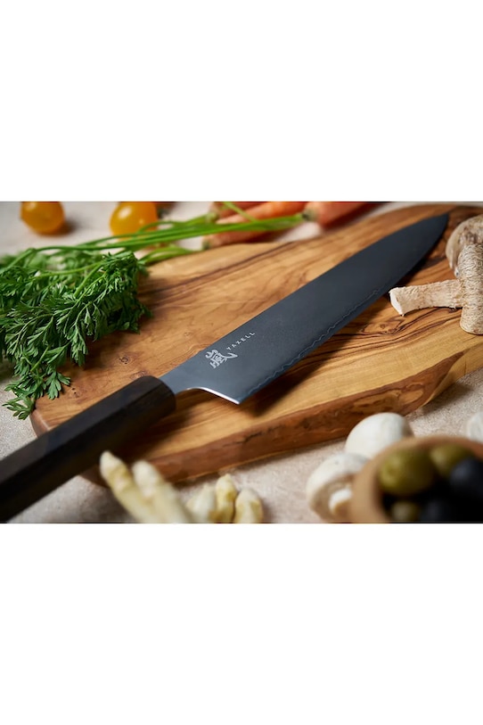 Yaxell nóż kuchenny Hana Santoku 16,5 cm 34801. brązowy