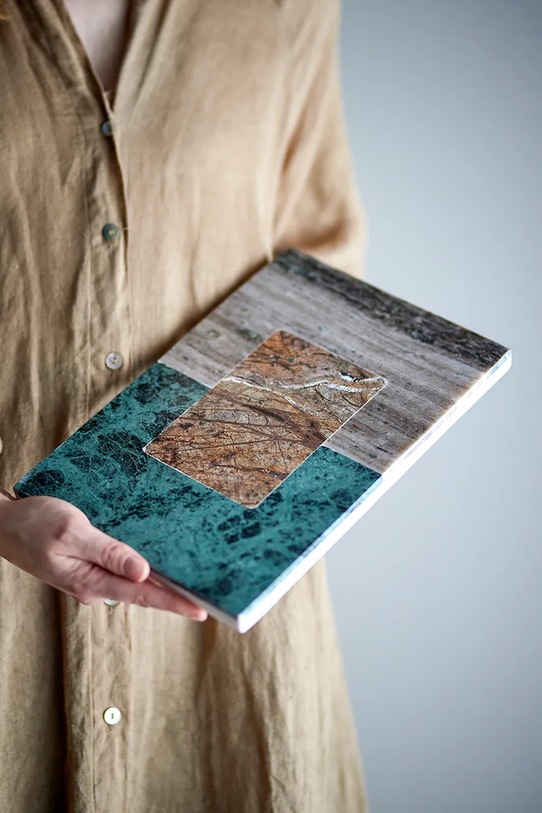 Bloomingville deska do krojenia marmurowa 30,5 x 2 x 20 cm 82068758 multicolor