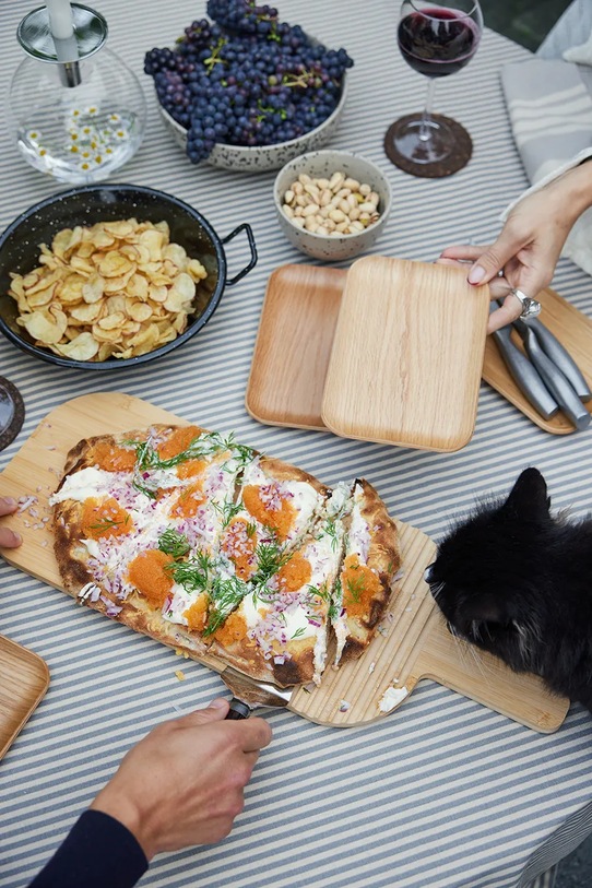 Kuchnia i bar Sagaform zestaw noży do pizzy 5018353 brązowy