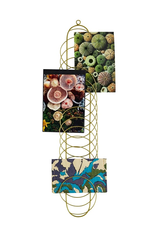 Настінний тримач для листівок Madam Stoltz 35703AB жовтий AA00