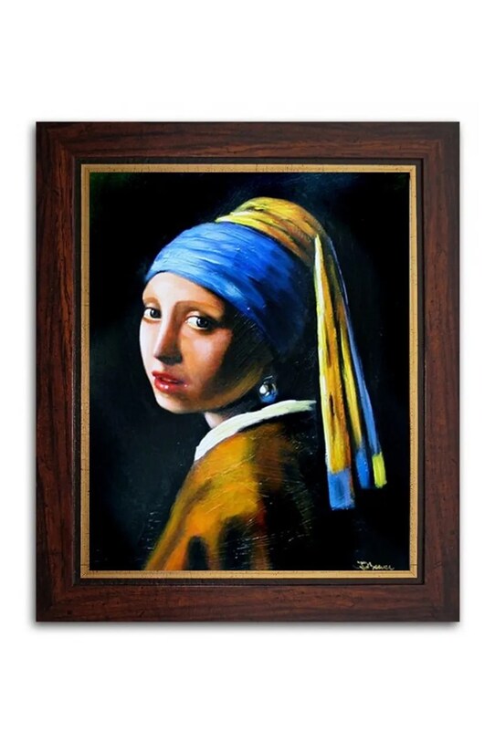 Olejomaľba v ráme home & lifestyle Dziewczyna z perłą, Johannes Vermer viacfarebná 118623