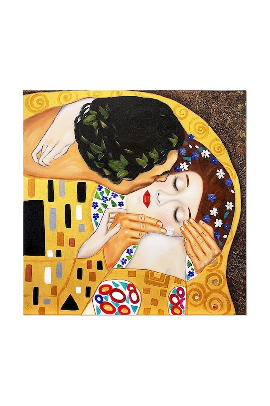 Репродукція, написана маслом home & lifestyle Pocałunek, Gustav Klimt барвистий 181615